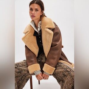 Free People Mari Reversible Coat, NWT, size M